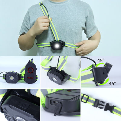Best Seller USB C Fast Charge 1 5H 9 5H Run Time Night Running Light Vest Outdoor Sports Night Run Chest Lamp