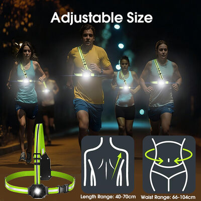 Best Seller USB C Fast Charge 1 5H 9 5H Run Time Night Running Light Vest Outdoor Sports Night Run Chest Lamp