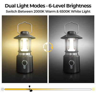 Premium IPX4 Waterproof Vintage Camping Lantern 21700 Battery 290mm Height Best for Outdoor