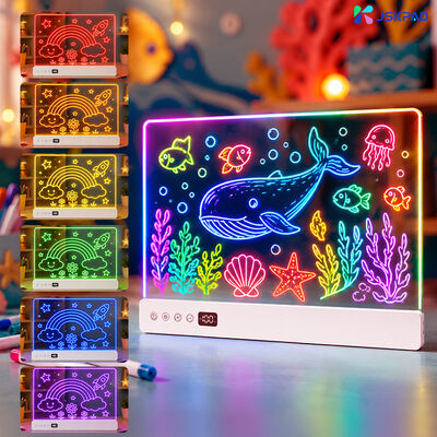 Factory Direct Customizable OEM ODM 16 Light Modes Brightness Adjustable Easy Wipe Clean Led Drawing Board