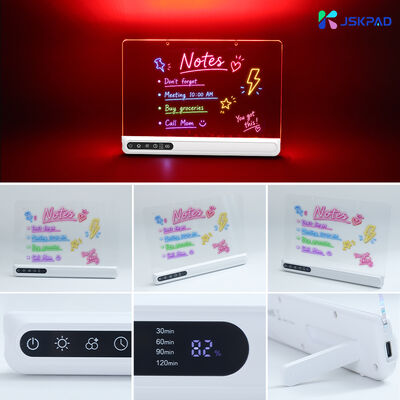 Factory Direct Trending Multi Use Erasable Acrylic Light Board Rechargeable 7 RGB Kids Office Home Living Room LED Drawing Board