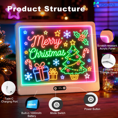 Factory Direct Sales Hot Sale Wipe Clean No Ghost Kids Drawing Shop Menu Sign Light Board LED Drawing Board