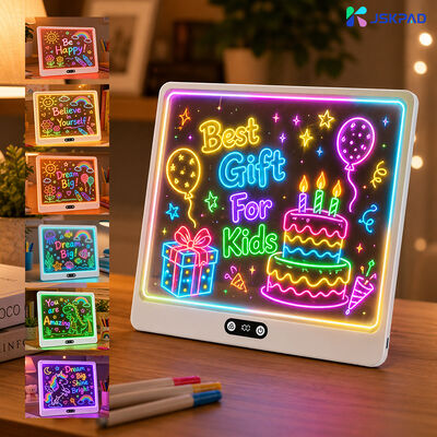 Factory Direct Sales Hot Sale  7 RGB Colors 7 Dynamic Modes Stepless Dimming 1000mAh Acrylic Board LED Drawing Board