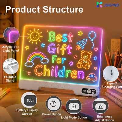 Factory Direct Supply Hot Selling Easy Wipe High Transmittance Acrylic Panel Long Service Life LED Drawing Board