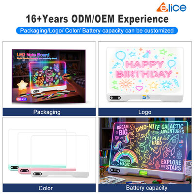 High Demand RGB Light up Message Board Decorative Light Home Bedroom Decor Factory Direct Sale LED Drawing Board