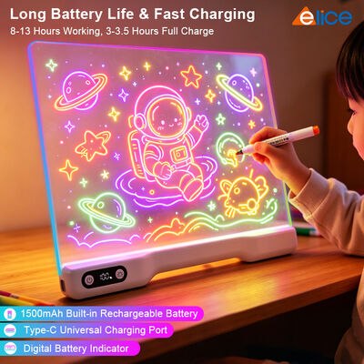 Top Selling Square Middle RGB Light Touch Control Message Board Room Night Light Home Office Use LED Drawing Board Factory