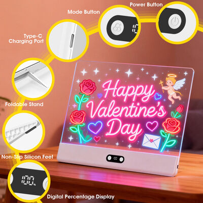 Type-C Charging LED Drawing Board, 1500mAh Portable Light Pad for Tracing, Dimmable Art Craft Copying Board for Kids & Artists