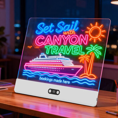 Factory Direct Sales Hot Selling 350x260x11mm 0.4A Current 3Wh Lifespan 1500mAh 7 Color Dimmable LED Drawing Board