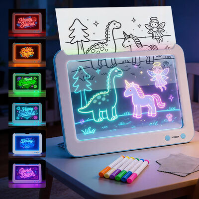 Colorful Changing LED Light Pad & Drawing Board with Touch Control-Modern Design Home Use LED Message Board for Promotional Gift