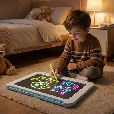Factory Direct Square Home Use Adjustable Brightness LED Drawing Board with Acrylic Panel Middle Size