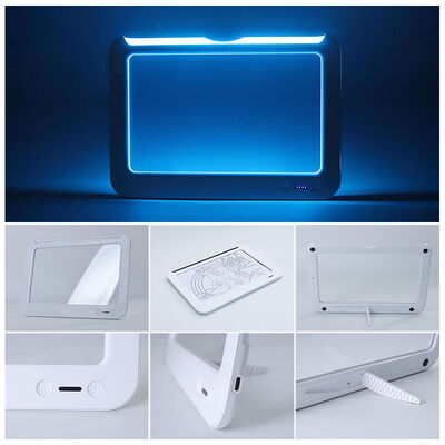 Factory Direct 10 Color Square Night Light with Stand Portable Rechargeable LED Message Board Home Middle