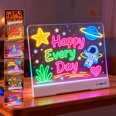 Home Kids Room School Art Class Use Hot Sale 7-Color Dimming 1500mAh Battery Factory Direct Sale USB Working LED Drawing Board
