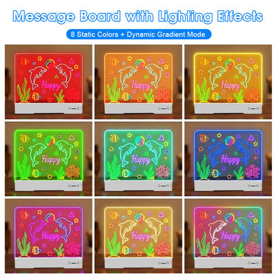 Home Kids Room School Art Class Use Hot Sale 7-Color Dimming 1500mAh Battery Factory Direct Sale USB Working LED Drawing Board
