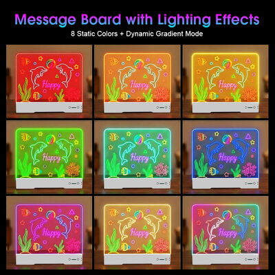 Home Kids Room School Art Class Use Hot Sale 7-Color Dimming 1500mAh Battery Factory Direct Sale USB Working LED Drawing Board