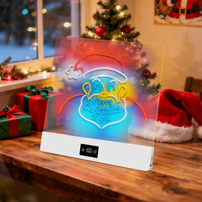 Factory Direct Hot Sale Desk Lamp with LED Power Display Touch Dimming Warm RGB Light Portable LED Drawing Board