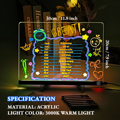 Factory Direct Christmas Hot Sale Customizable Square A4 Adjustable Brightness Ultra Thin Portable LED Home Drawing Board