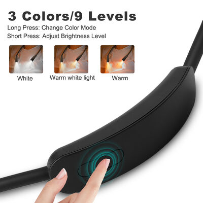Christmas Gift Hot Sale Modern 3 Temperatures 9 Level Dimmable USB Rechargeable Portable Hands-Free Multi-Angle White Neck Hug