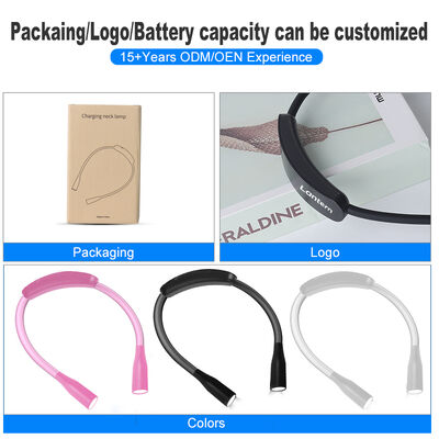 Christmas Gift Hot Sale Modern 3 Temperatures 9 Level Dimmable USB Rechargeable Portable Hands-Free Multi-Angle White Neck Hug