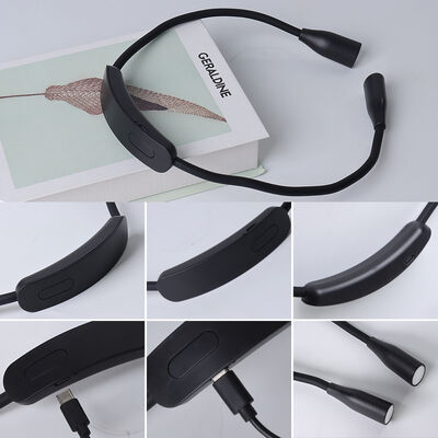 Popular Christmas Stocking Stuffer Rechargeable Battery Power 4 24 Hours Runtime Multi Position Clip on Neck Hug Reading Lights