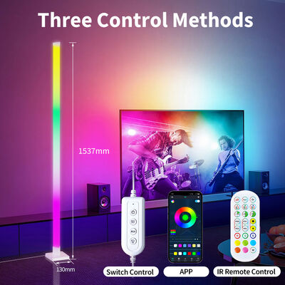 Nordic Designer Luxury RGBIC Standing Light Music Sync Dimmable Modern Decorative Led Floor Lamps RGB Floor Lamps