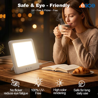 Nordic Winter Sun Supplement Adjustable Color Temp Eye Safe Portable LED Sad Lamp Therapy Home Use 5-Level Dimming