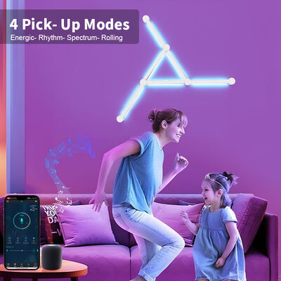 Music Sync Smart RGB Wall Lights for Decor Ambient Indoor Rgbic LED Lights Gaming Room TV Smart Light