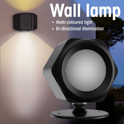 JSK Remote Control Indoor Wall Light Battery Powered Wireless Night Light Smart 360 Magnetic Ball RGB Decor Wall Lamp for Home