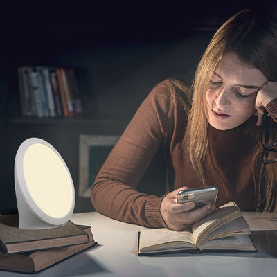 Adjustable Dimming Sunlight Mood Depression Daylight Lamp 10000lux LED SAD Lamp Timing Function 3 Color Temperature Adjustment