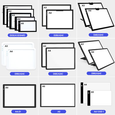 Lightweight LED Light Pad with Stand 9 Angles Adjustable 3 Light Modes Factory Direct Sale