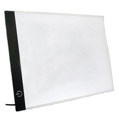 Factory Direct Hot Sale UltraThin 35mm Adjustable Stand 3 Level Brightness Eye Care Drafting Tracing LED Drawing Board 12 in