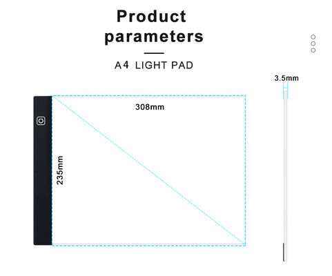 Portable 35mm for Tracing Board Drawing Board Factory Direct Hot Selling Eye Care High Transparency Acrylic Led