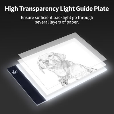 Factory Direct Best Gift Professional Lighting Anti Glare Large Surface Tracing LED Plastic Drawing Board 12000K 3-Level