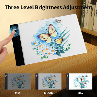 Factory Direct Best Gift Professional Lighting Anti Glare Large Surface Tracing LED Plastic Drawing Board 12000K 3-Level