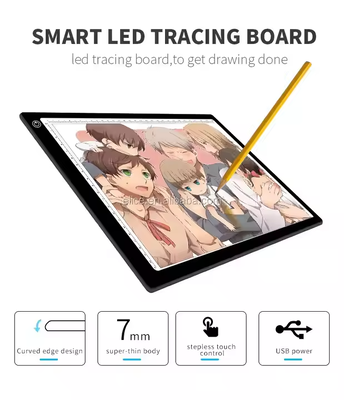 3 Level Stepless Abs Eco-Friendly Illuminated Dimming Painting Tablet Drawing Lightpad Light Led Copying Board