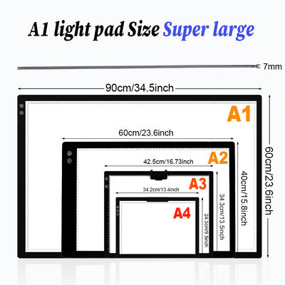 Diamond Drawing Tool A1 Adjustable Brightness Acrylic Board Lightbox Tracing Led Light Pad