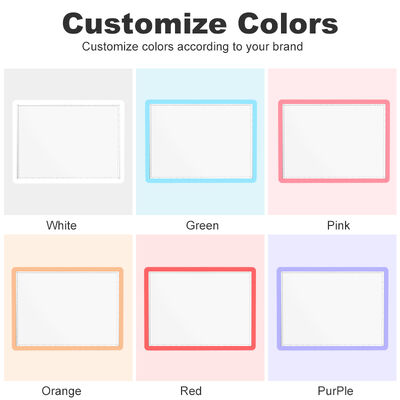 Ultra-Thin Wireless LED Light Pad Eye-Friendly Animation Trace Drawing Board with Luxury Silver Coating Physical Keys
