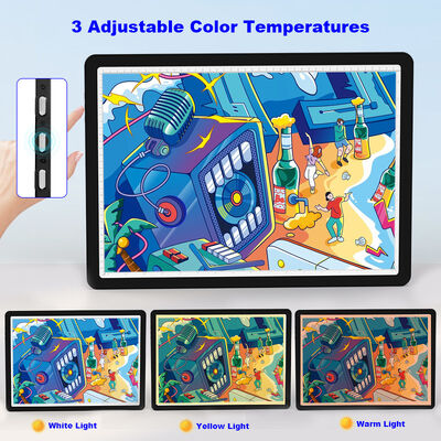 Eyesight Protected 6 Level Brightness Dimmable Rechargeable Copying Box Led Tracing Light Pad With Luminous Scale