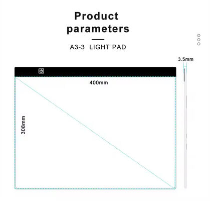 Factory Wholesale Dimmable Eye Protection Flat Writing Board Drawing Children Led Light Pad Luminous Tracing Board