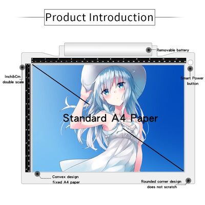 Slim Battery Powered Led Drawing Light Pad Sketch Flexible Board Easy Drawings Led Light Pad for Kids