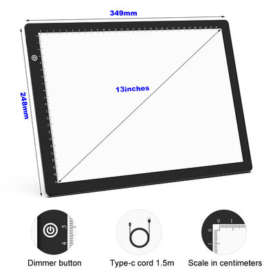 Sketching Handlettering Drawing Pad Tracer Drawing Board Designer Led Light Pad Board