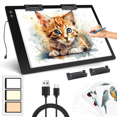 Touch Button Aquarellieren Acrylic Architectural Children Level Portable Light up Drawing Copying Board  Led Tracing Light Pad