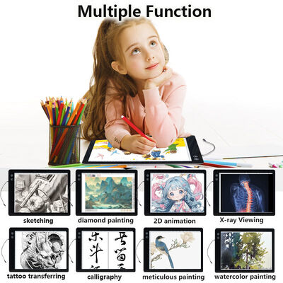A5 6-Level Stepless Abs Eco-Friendly Illuminated Dimming 6000K Daylight Type-C Painting Tablet Drawing Lightpad LED Batten