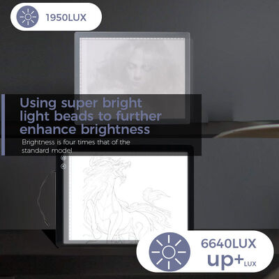 Portable LED Tracing Light Pad with Large Battery USB Panel Port Flexible Source for Training Institutions Cordless Scale