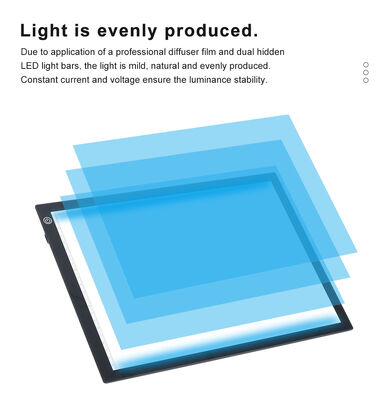 A4 Led Drawing Board Led Light Box Animation Designing Stencilling Light Pad With Scale for Drawing Sketching Writing