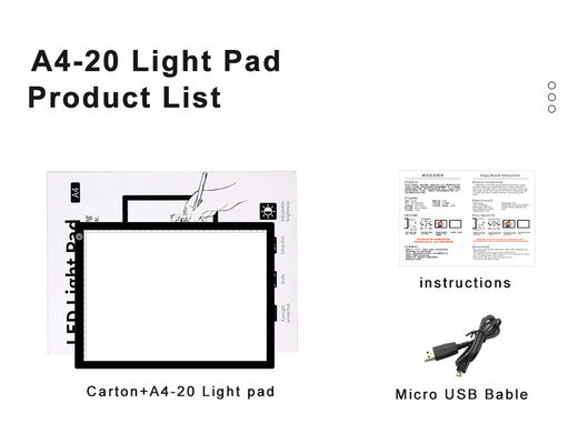 A4 Led Drawing Board Led Light Box Animation Designing Stencilling Light Pad With Scale for Drawing Sketching Writing