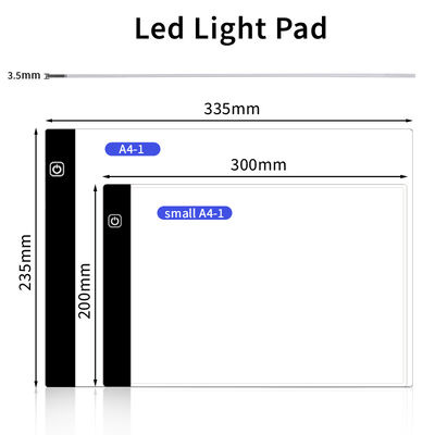 JSK A4 Size Acrylic Led Light Pad A4 Box Drawing Board