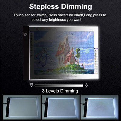 JSK A4 High Brightness Aluminum Frame Led Graphics Tablet Drawing Tracing Led Light Pad