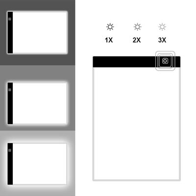 A4 Graphic Drawing Tablets Adjustable Tracer Led Light Pad Acrylic Surface Led Light Box for Picture Artist Animation