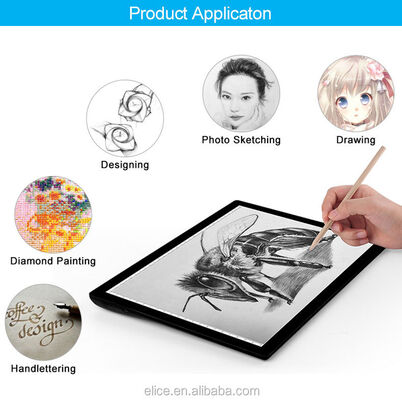 High Quality Drawing Tablet Digital Graphic Portable Artist Board A4 Led Light Pad with Battery