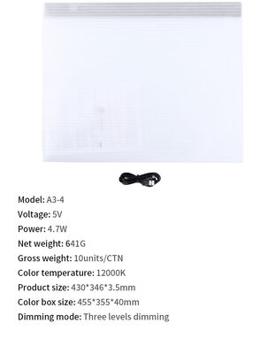 Passed BSCI  New A3A4A5 LED Art-craft Tracing Light Pad Box Artist Tattoo Drawing Sketch Board